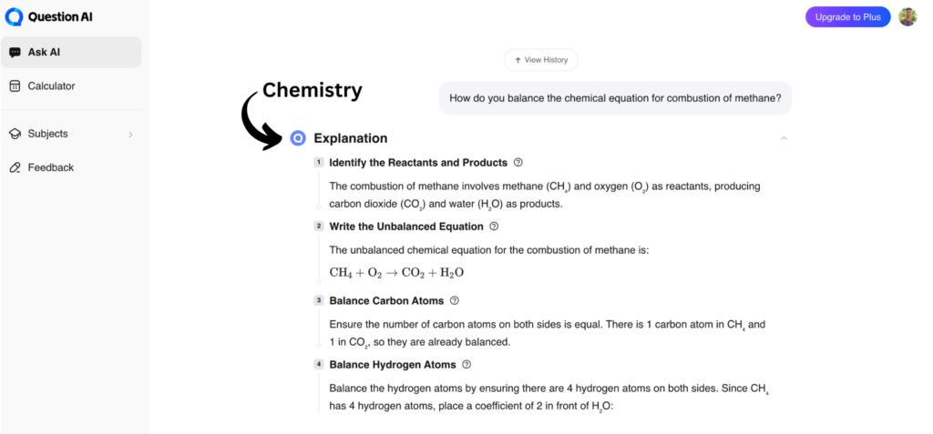 Chemistry solving