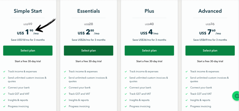 QuickBooks Pricing