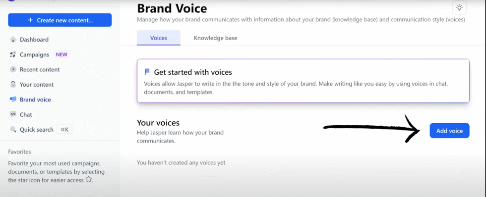 Jasper AI Brand Voice