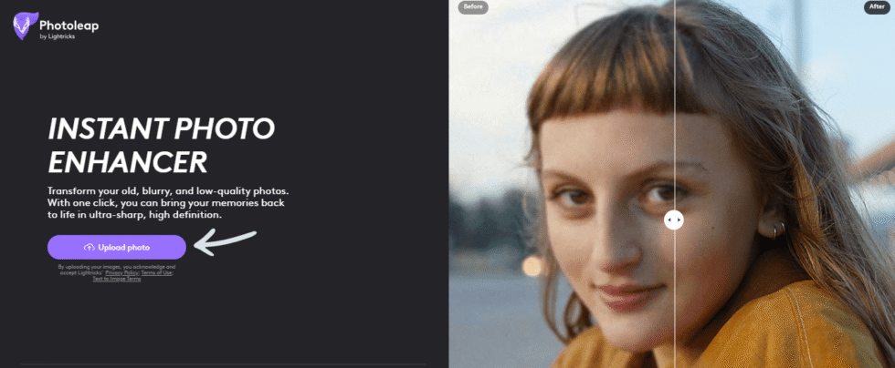 Photoleap AI Photo Enhancer