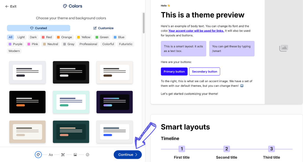 Gamma AI Review: AI Design Partner for Presentation in 2025? 8 Gamma AI theme builder