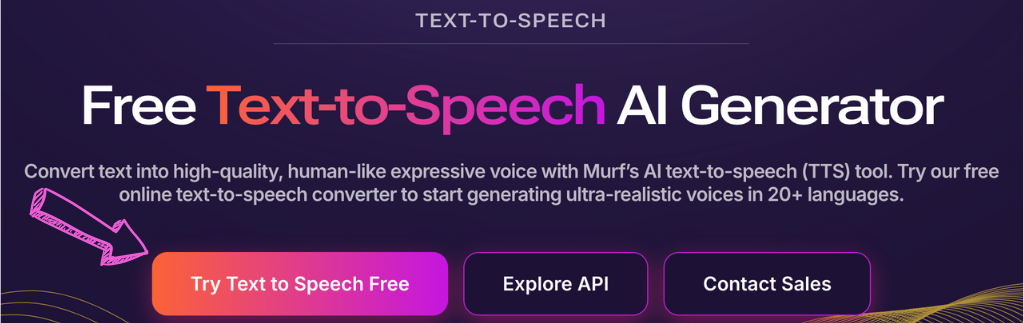 Text-to-Speech of Murf AI