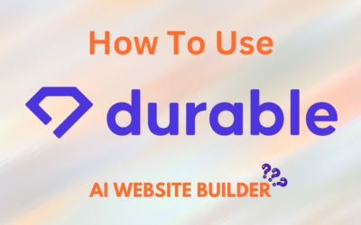 How to Use Durable AI Website Builder in 2024