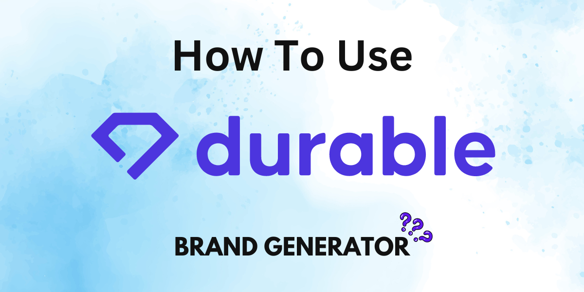 Durable AI brand generator