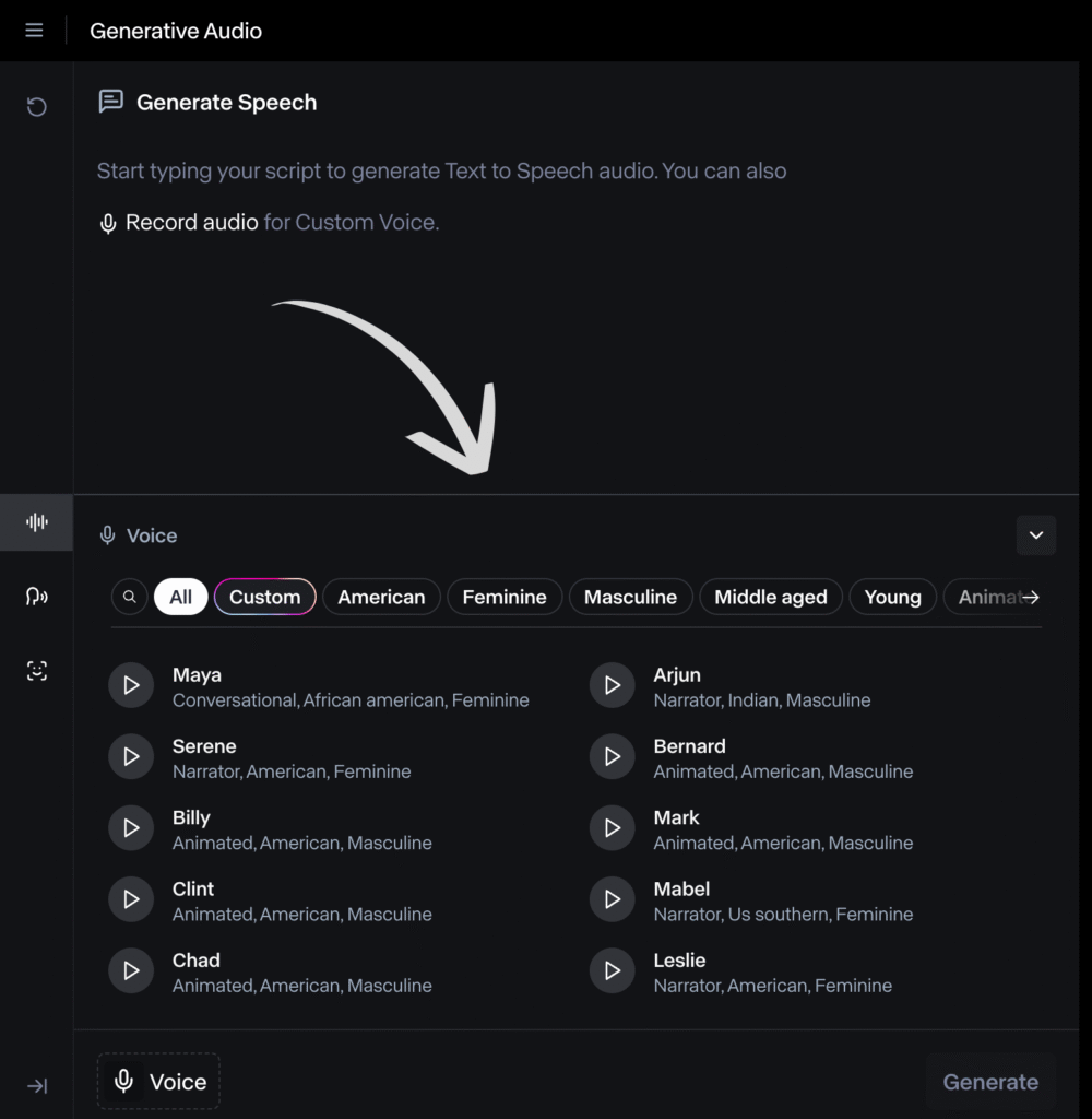 runway generative audio