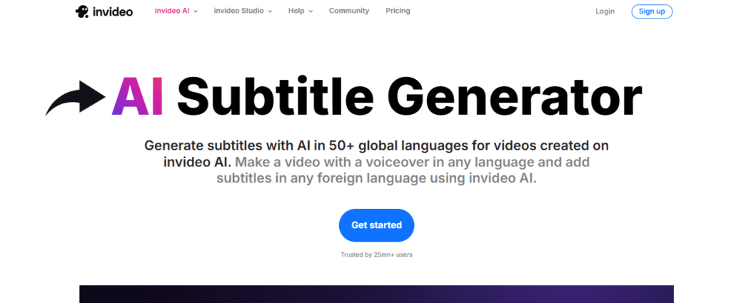 InVideo AI Subtitle Generator