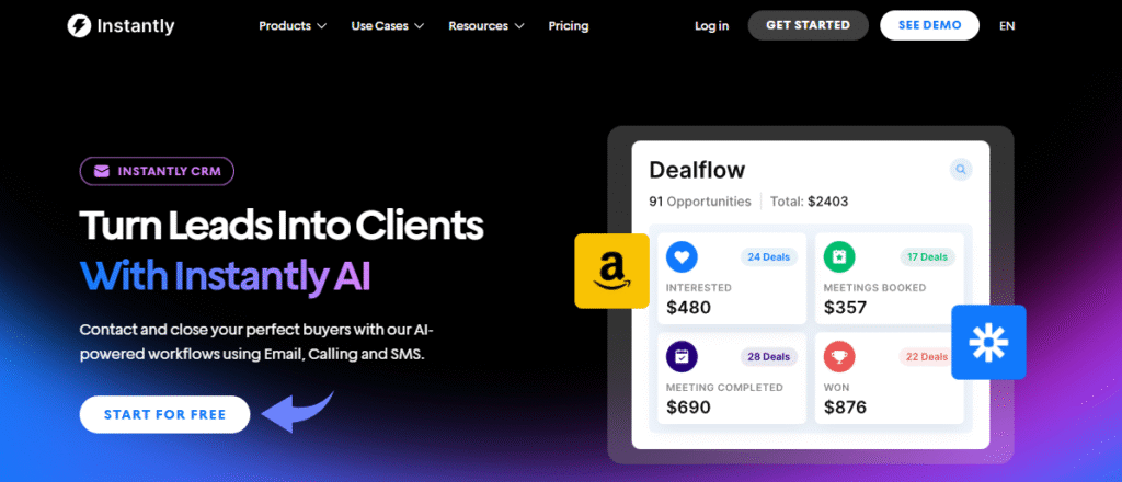 Instantly AI Automated CRM