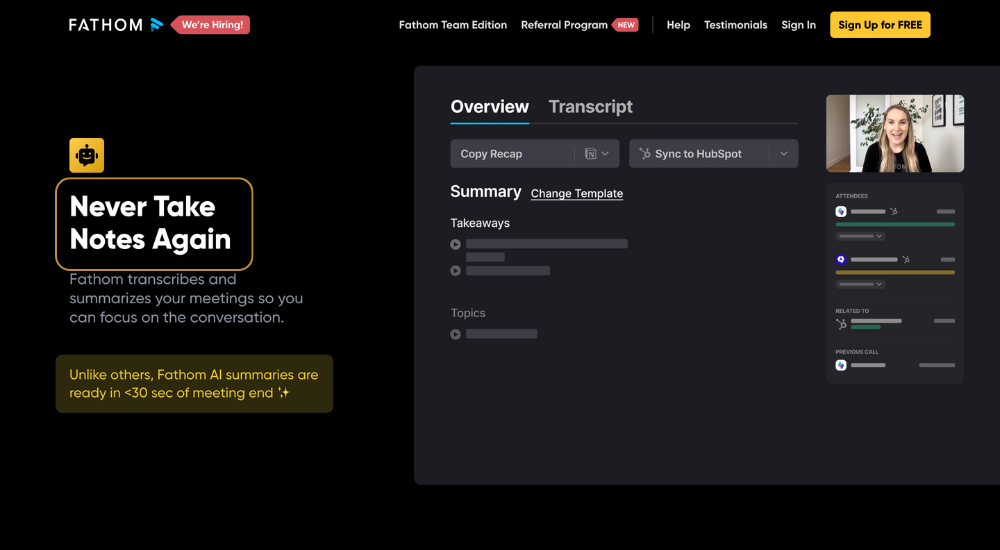 Fathom AI Note Taker