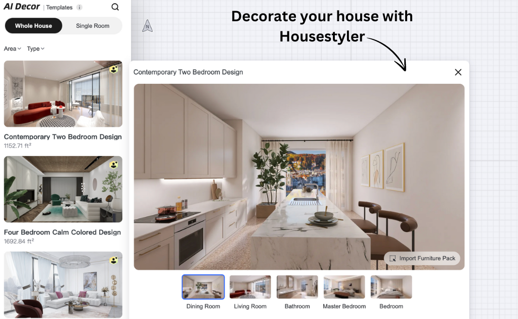 AI Decoration with Homestyler