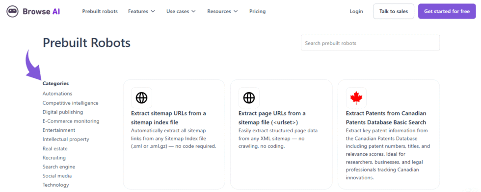 Vorkonfigurierte KI-Roboter durchsuchen