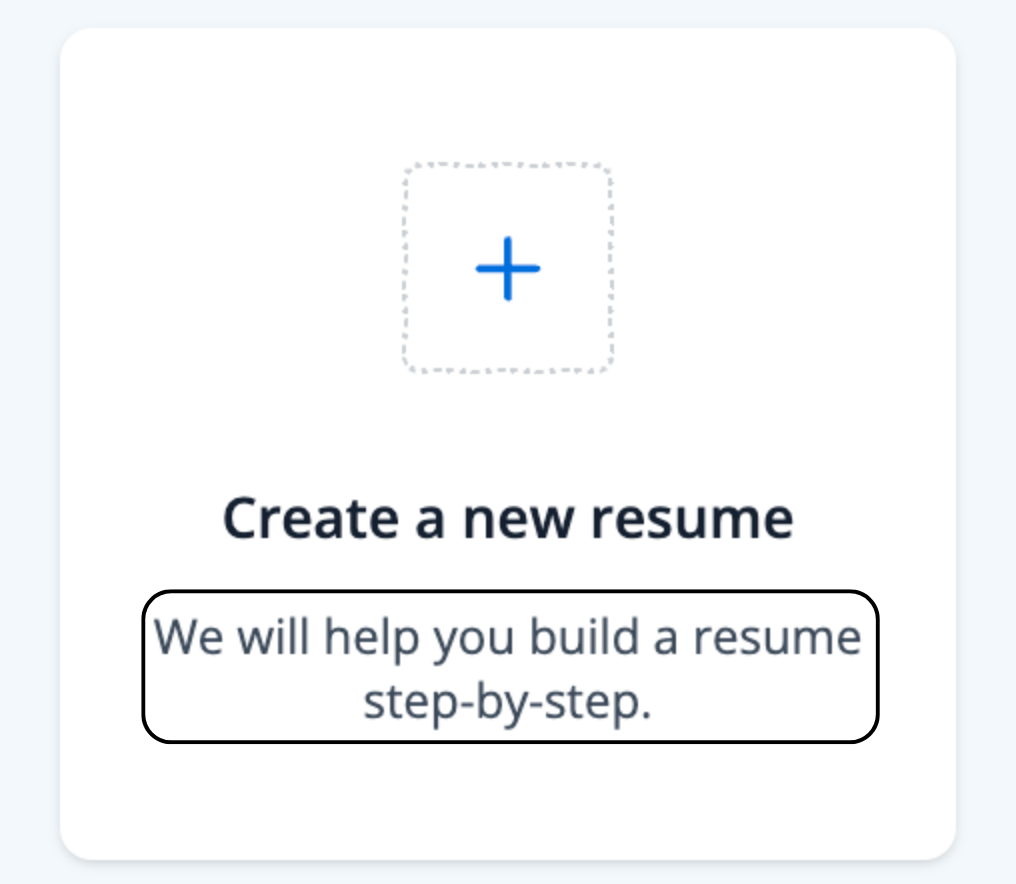 Create resume with Jobscan