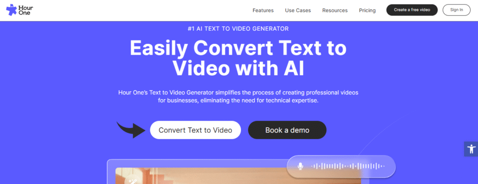 Hour One Simple Text-to-Video