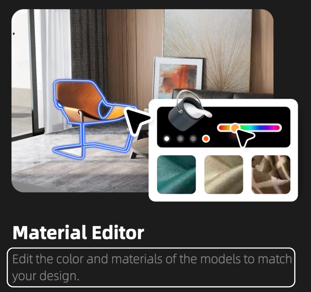 Material Editor of Homestyler