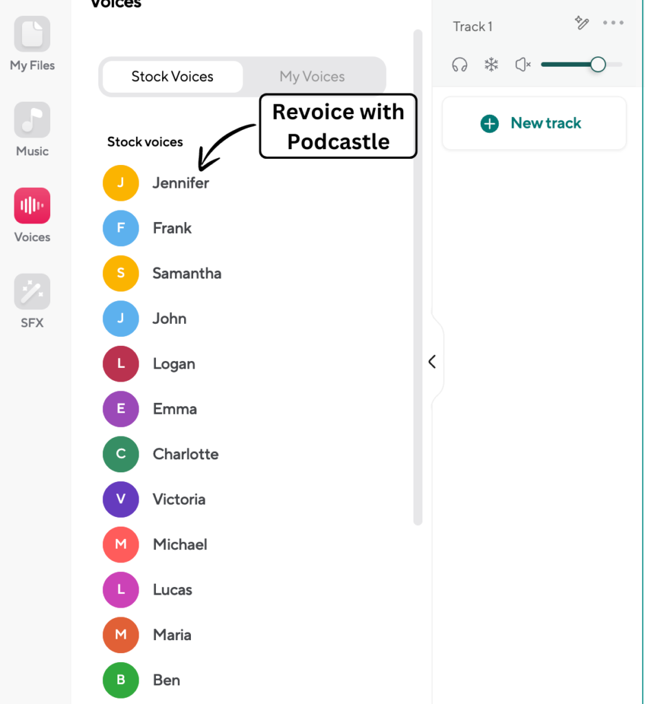 Revoice with Podcastle