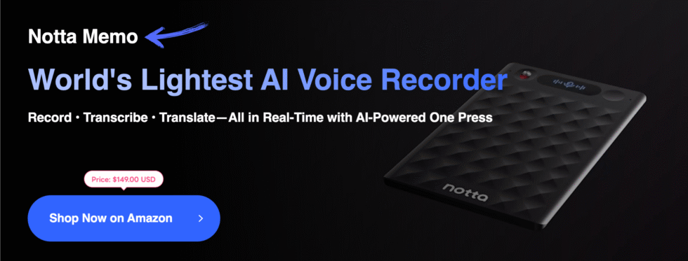 Notta AI Voice Recorder Image