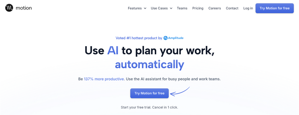 Motion AI Homepage