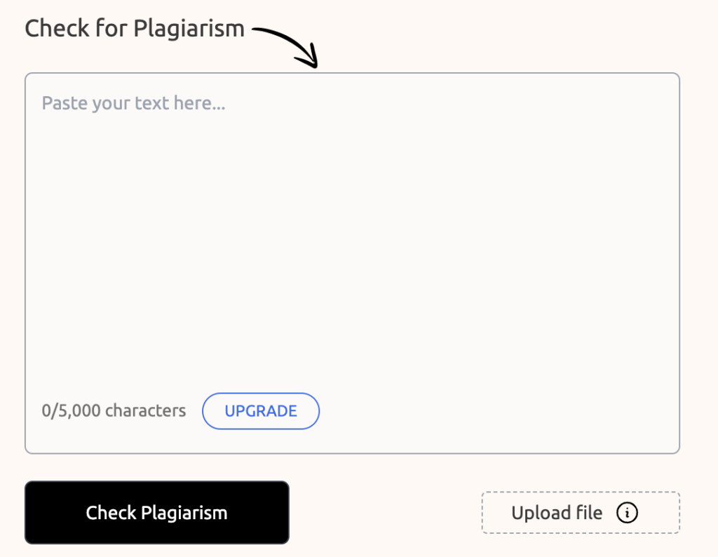 Check Plagiarism with GPTZero