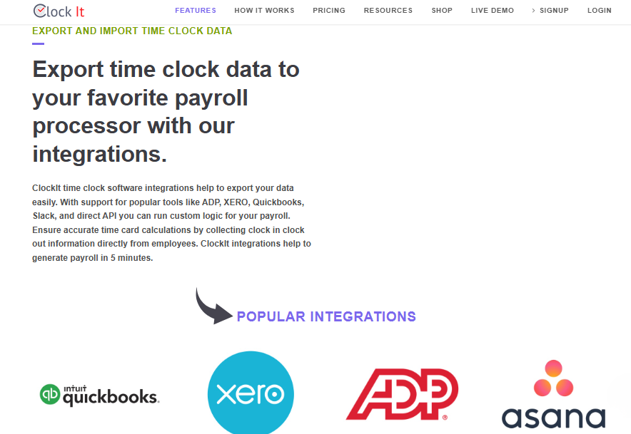ClockIT Integrations with Other Apps