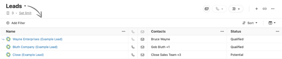 Close CRM Lead Management