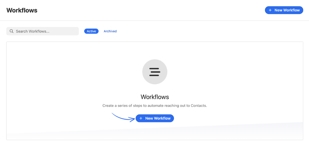 Workflow feature of Close CRM