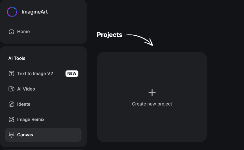 Create your new projects with Imagine AI