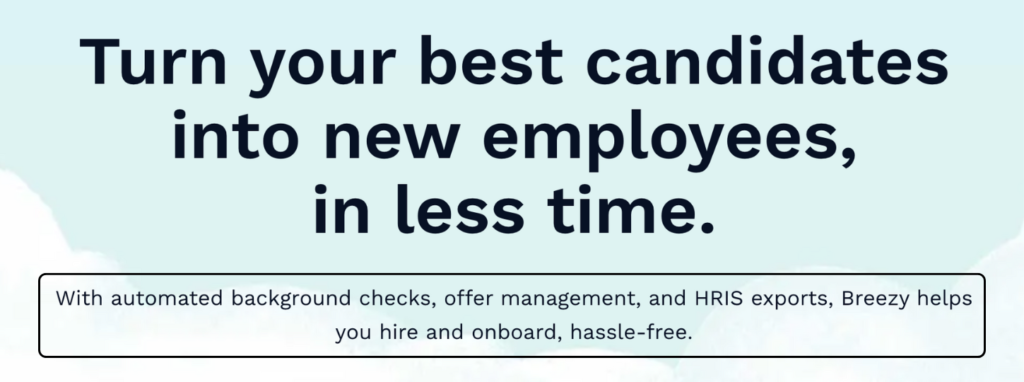 Hire employes with Breezy HR