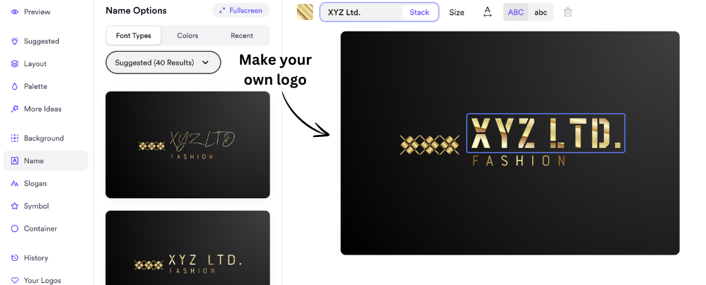 Make your own logo