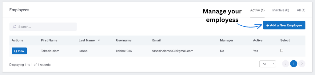 Manage your employess