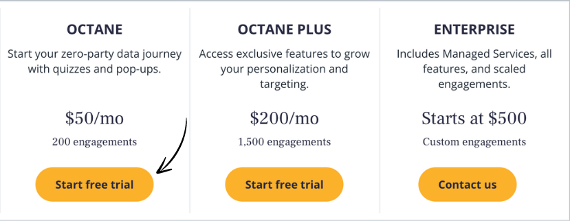 Pricing of octane ai