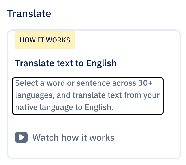 Translate Text to English