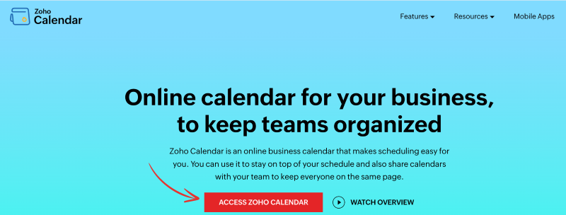 Zoho Calendar