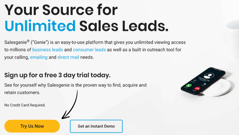 Salesgenie features