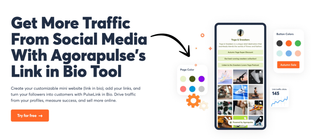 agorapulse Link in Bio Tool