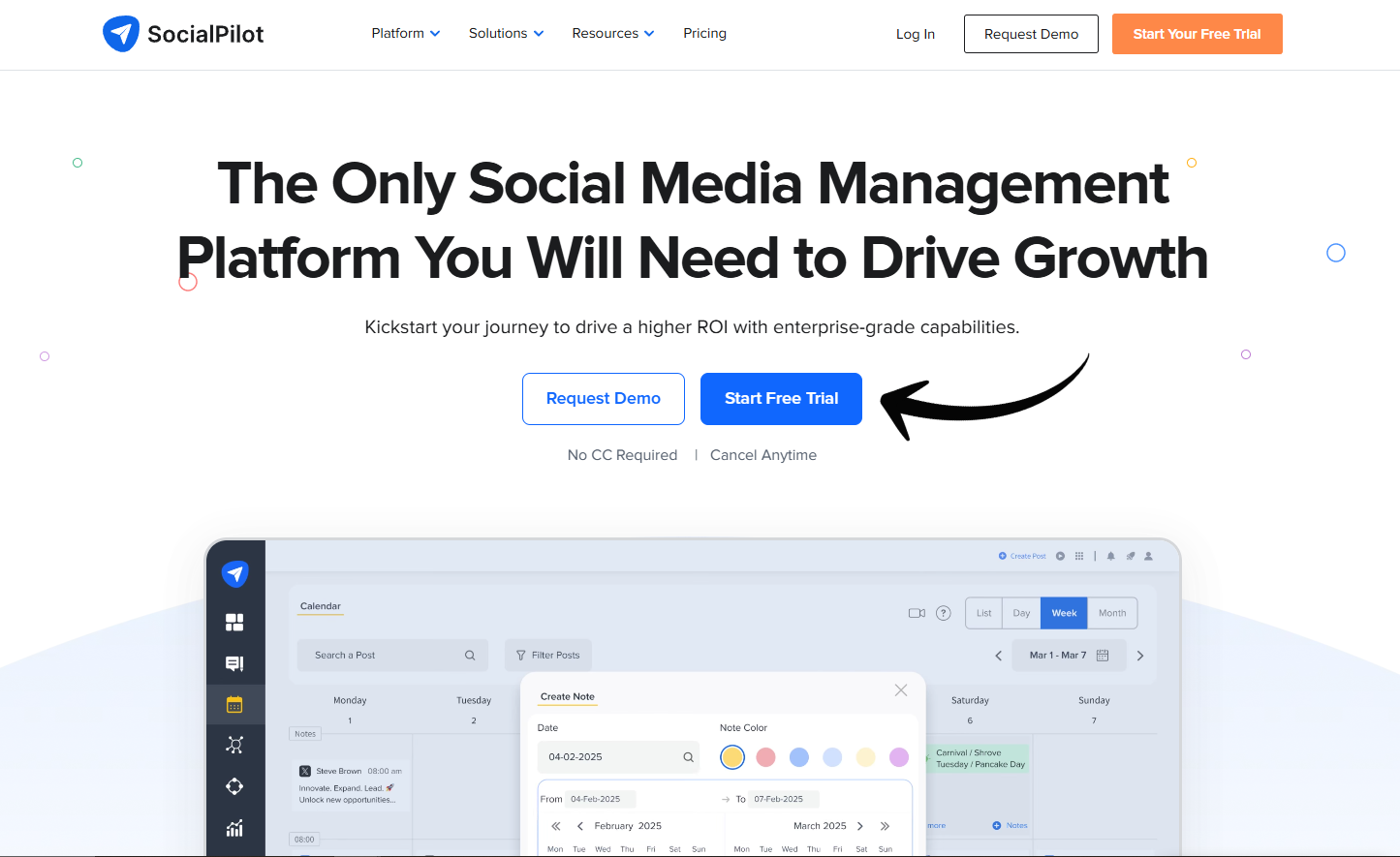 SocialPilot Review 2024: Is It the Best Social Media Tool? 3 socialpilot homepage
