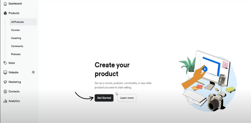 Create Product with Kajabi