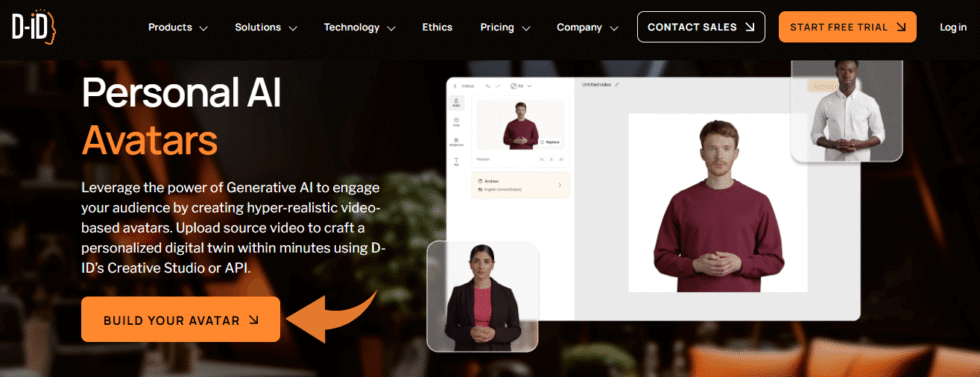 D-ID AI-Generated Avatars