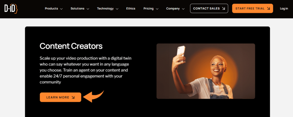 D-ID Emotion and Expression Control