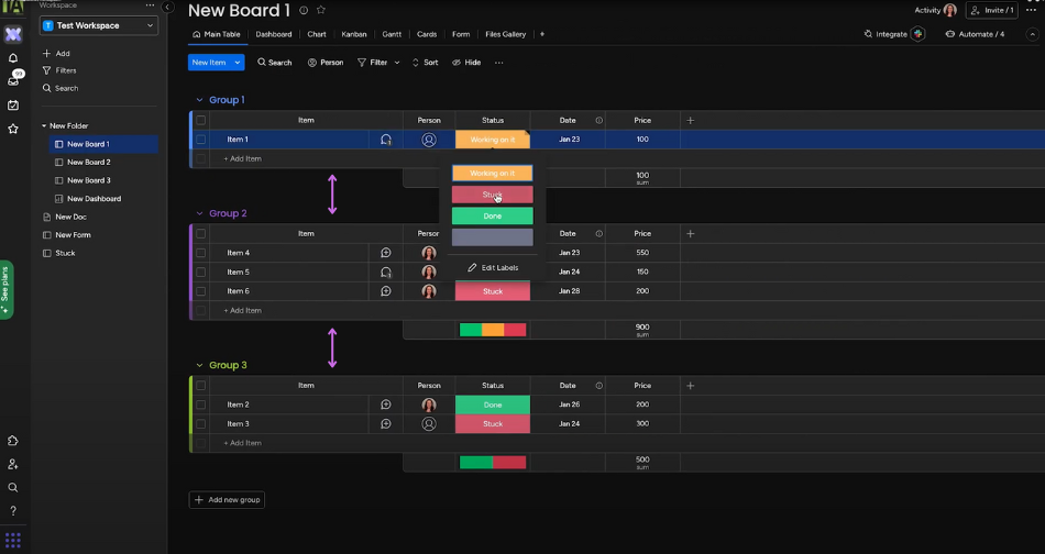 monday CRM Integrations Center