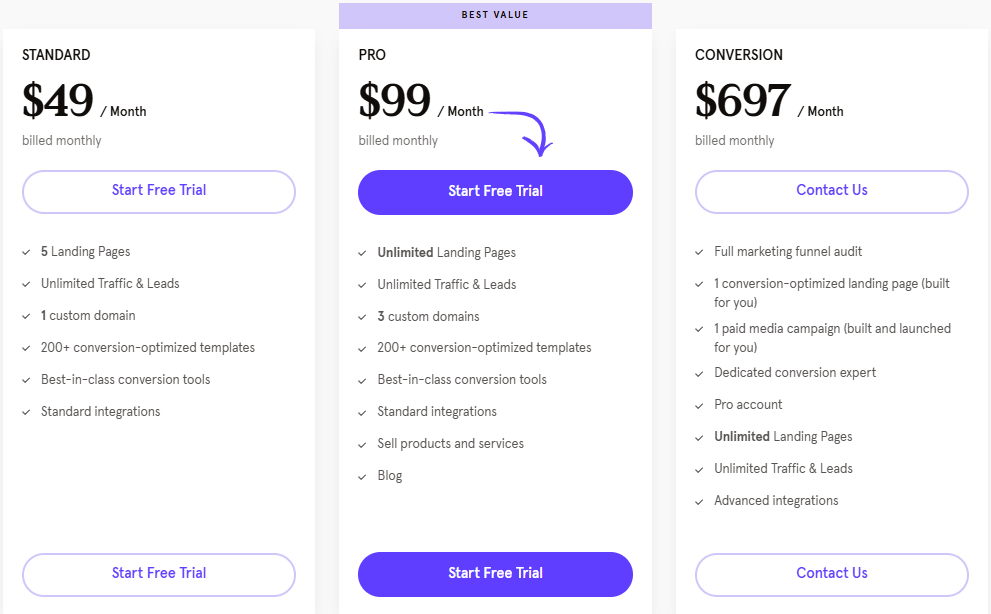 Leadpages Pricing