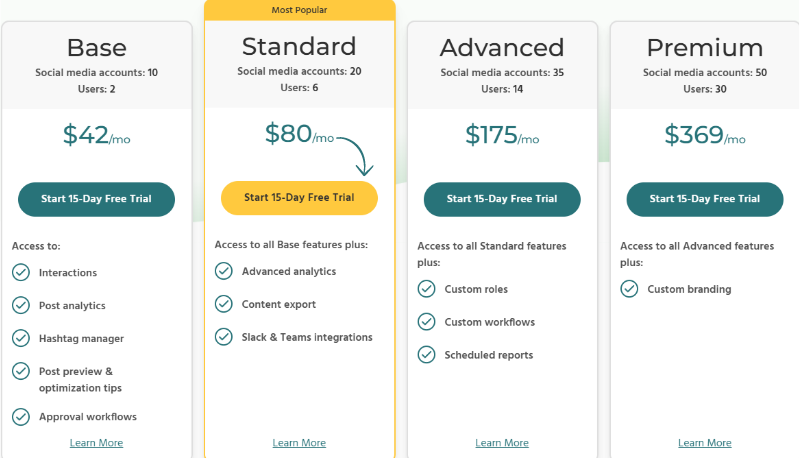 Loomly-pricing