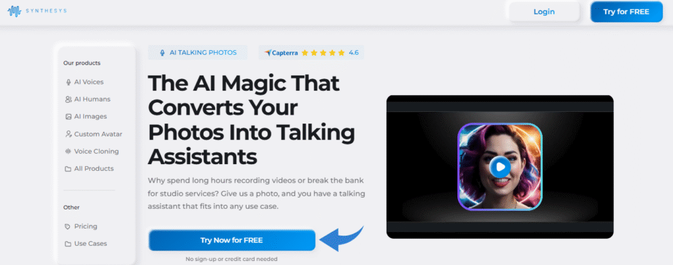 Synthesys AI Talking Photos