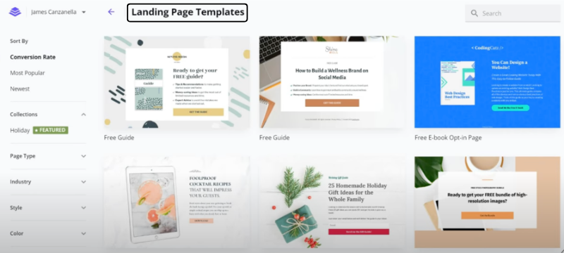 Landing Page Templates of Leadpages