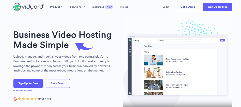 Vidyard Video Hosting