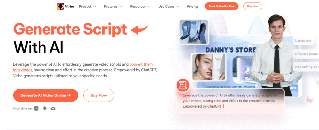 Virbo AI Script Generator