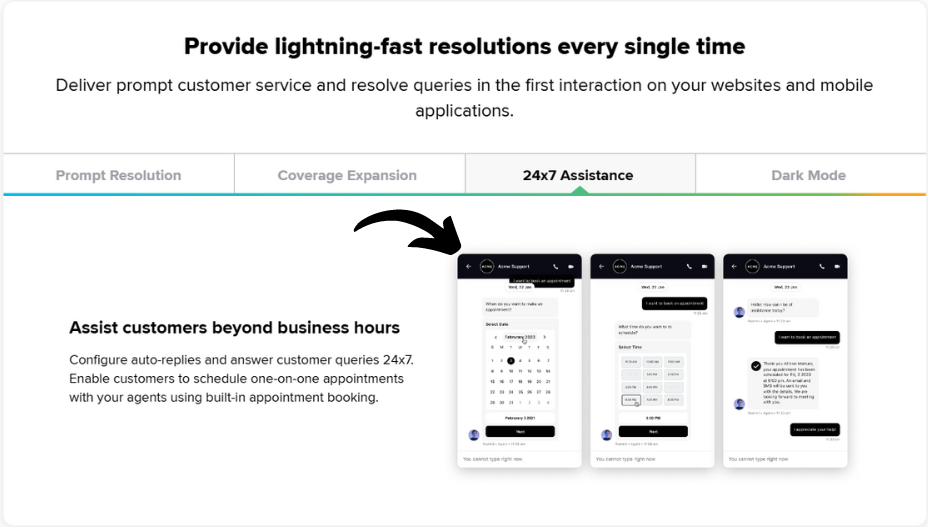 sprinklr Live Chat Support