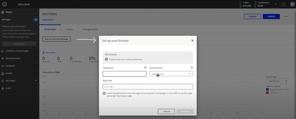 A/B Testing of Unbounce