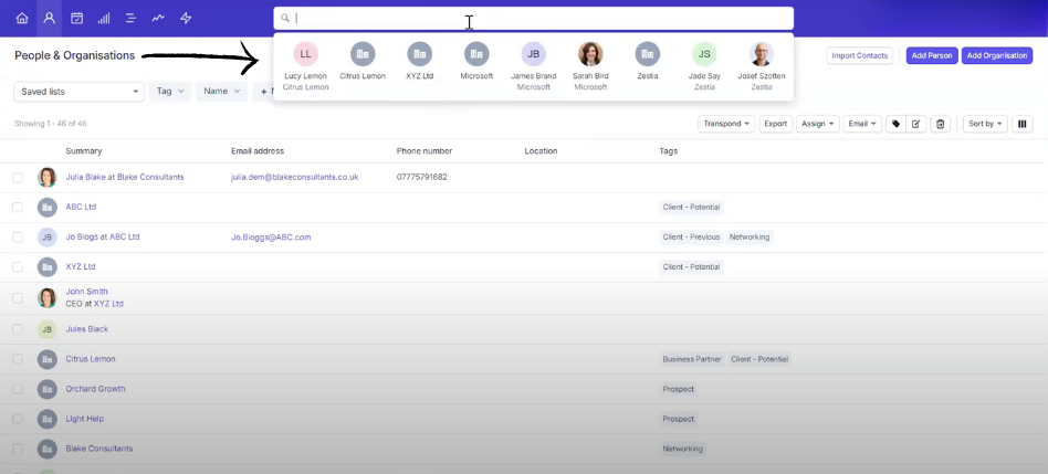 Capsule Contact Management