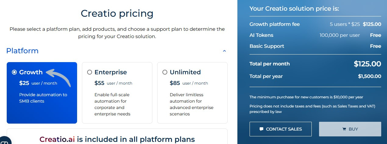 ActiveCampaign vs Creatio CRM: A CRM Tool Comparison in 2025 11 Creatio CRM Pricing
