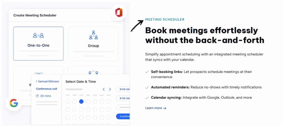 Salesmate Meeting Scheduler
