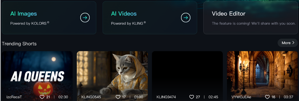 kling ai features